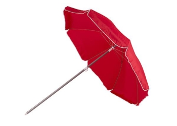 Bo-Camp parasol met knikarm Ø 200 cm rood