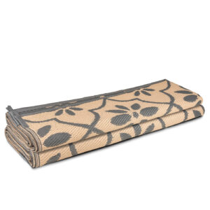 Safarimat buitenkleed 270x400cm grijs/beige.