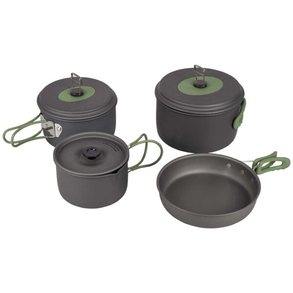 Bo-Camp Pannenset Explorer  4-Delig Aluminium