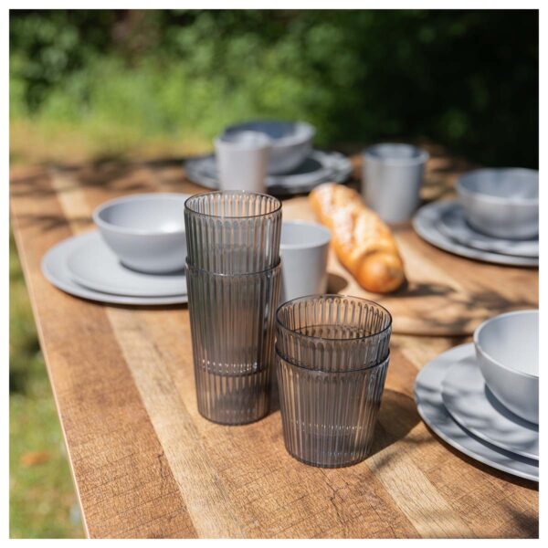 Bo-Camp Nomad waterglas grijs 4 stuks. - Afbeelding 3