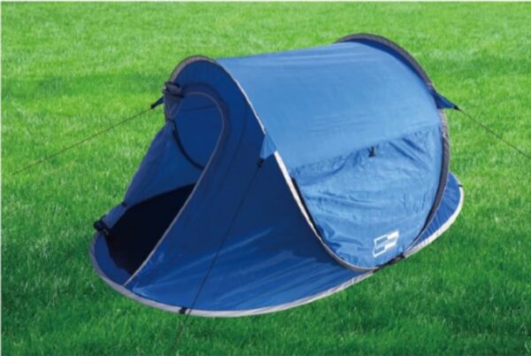 Pop-up tent voor 2 personen.