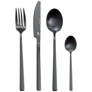 Bo-Camp Industrial collection Bestekset Ballona 16-Delig 4 Personen Zwart