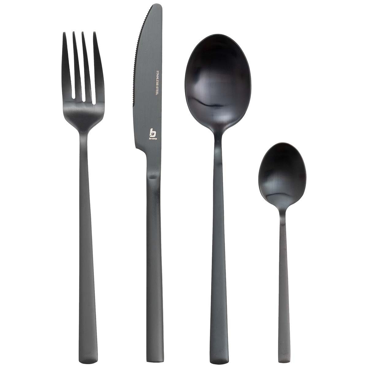 Bo-Camp Industrial collection Bestekset Ballona 16-Delig 4 Personen Zwart