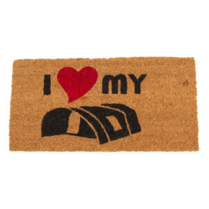 Deurmat I love my vouwwagen.