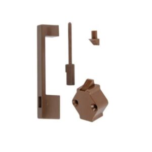 Meubelgreep bruin 92mm met snapslot