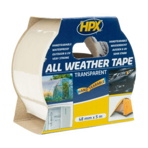 HPX All Weather tape transparant 48 mm x 25 meter