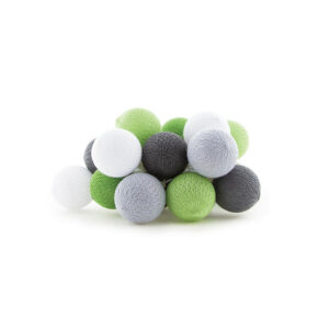 Cotton balls loutdoor lichtsnoer groen.